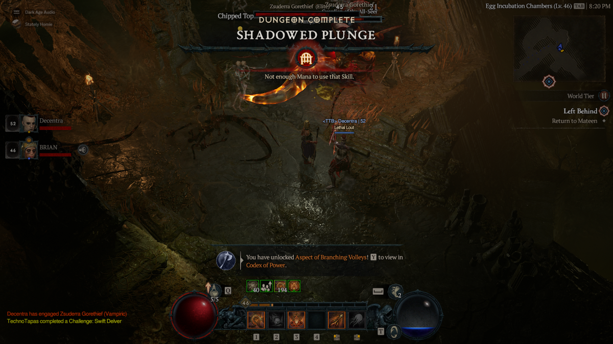 Shadowed Plunge Dungeon Diablo 4