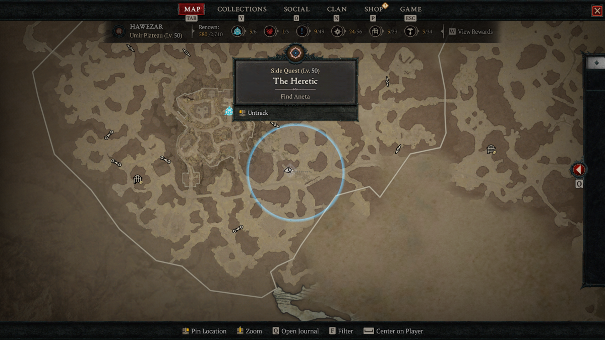 Find Aneta Diablo 4 The Heretic Side Quest Bug Fix