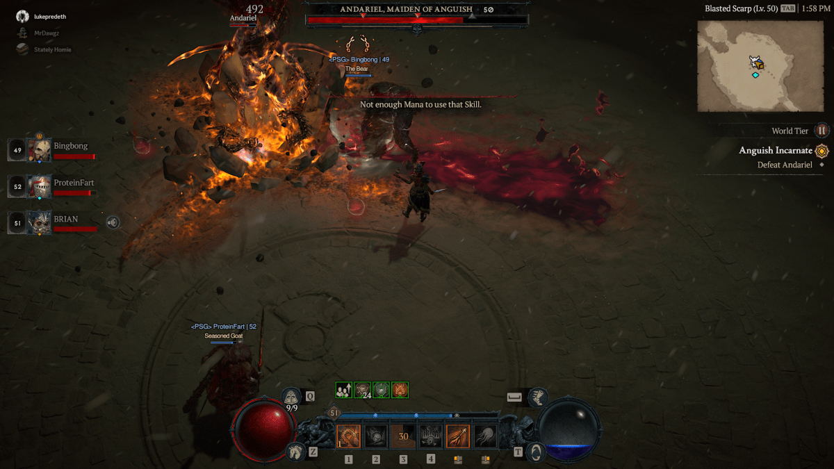 What is the orange dot next to dungeons in Diablo 4?  Explained