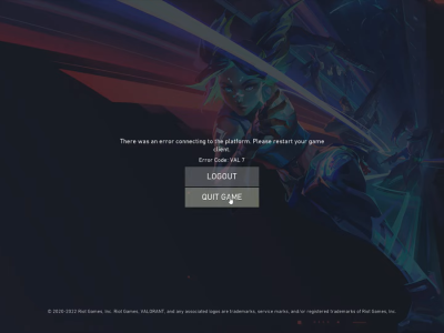 error code 7 valorant