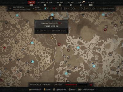 What is the orange dot next to dungeons in Diablo 4? Explained