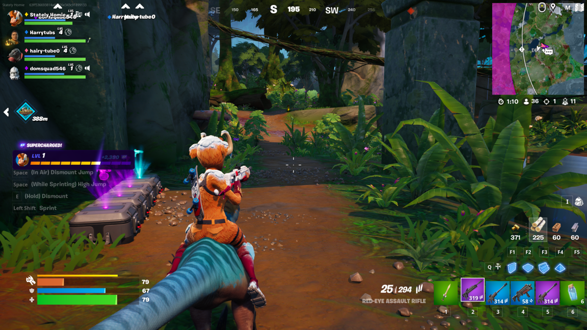 How to ride a raptor in Fortnite