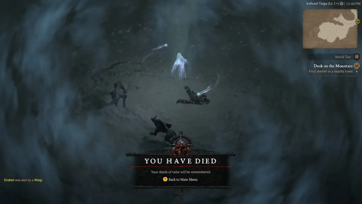 Qué sucede cuando mueres en Diablo 4 Hardcore 2
