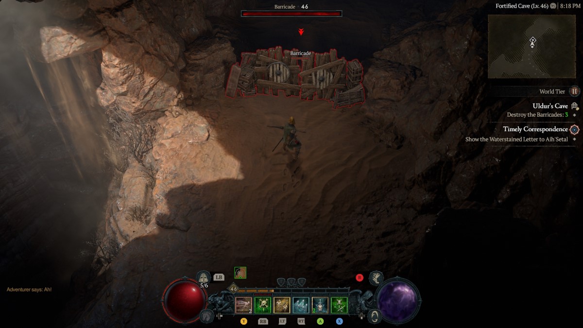 Где найти пещеру Ульдура в Diablo 4 Gp 1