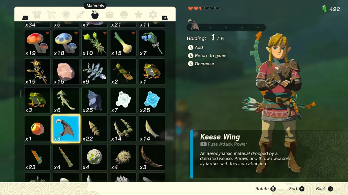 Zelda Tears Of The Kingdom Mejores accesorios de flecha Globos oculares y alas