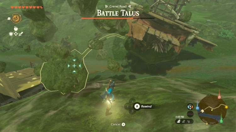 Recuperación de talus de batalla