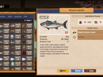 Dave The Diver How To Sell Ingredients