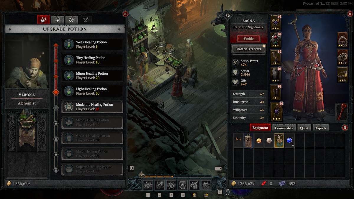 Diablo 4 Alchemist Guide Potions Incenses And Refine Resources Health