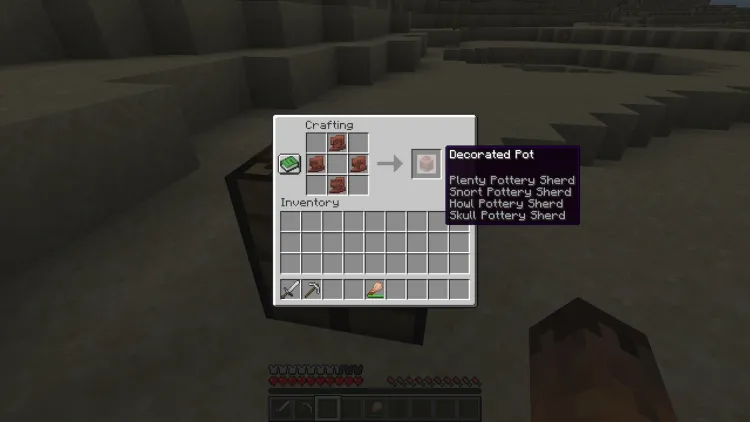 How To Craft And Use A Brush In Minecraft Pot Recipe