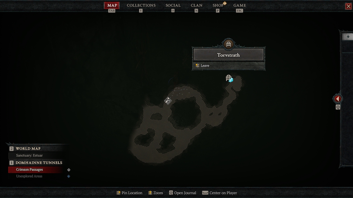Как выйти из подземелий на карте Diablo 4