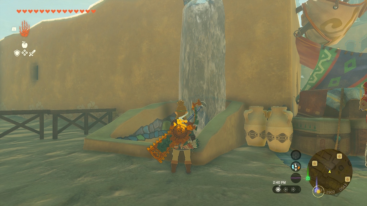 How To Unlock Secret Gerudo Town Clothes Shop In Tears Of The Kingdom Totk Waterfall