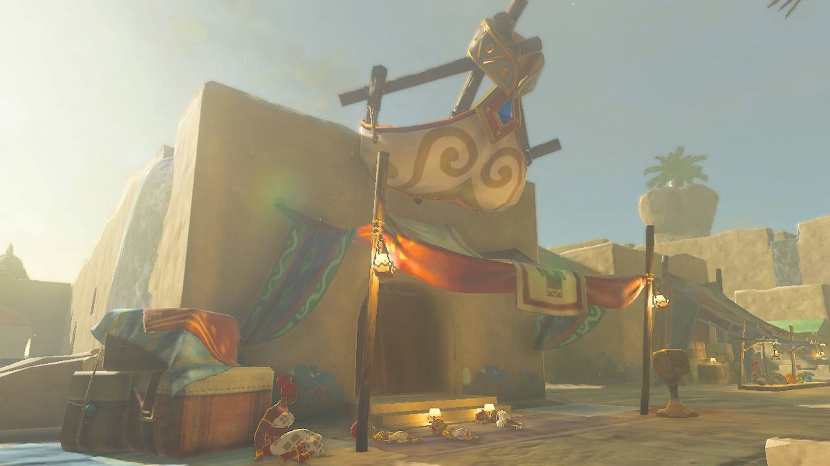 Zelda: Tears of the Kingdom Gerudo Town secret club - Map location