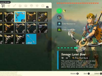 Tears Of The Kingdom Savage Lynel Bow Five Shot Burst