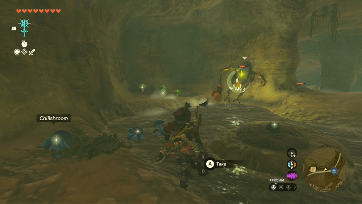 Totk Gerudo Canyon Stable Well Electric Lizalfos Battle