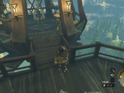 Totk Great Eagle Bow Approaching Teba In Rito Village