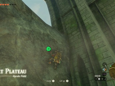 Totk Great Plateau Climbing Rocky Wall To Reach Northern Edge