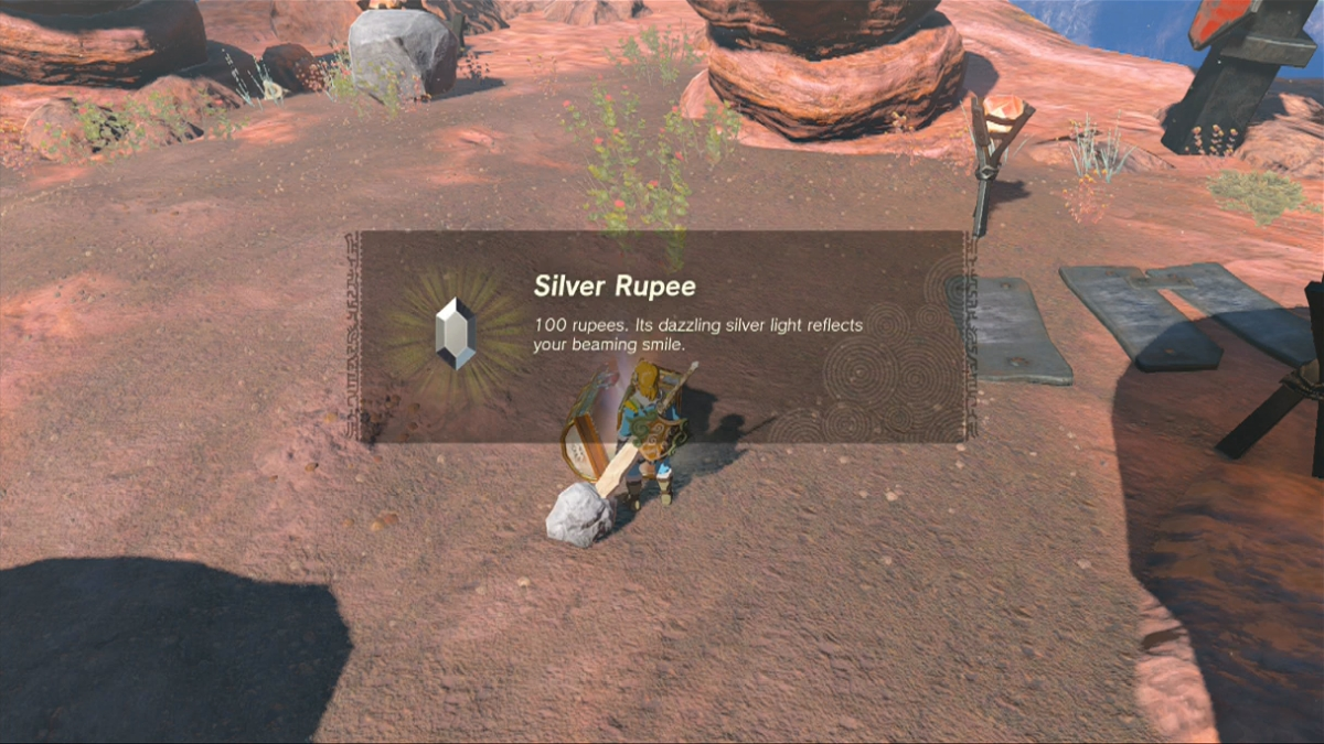 Totk Gut Check Rock Silver Rupee From Treasure Chest