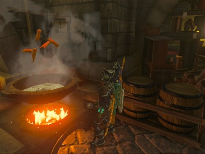 Totk Stamina Recipe Enduring Fried Wild Greens Cooking At Lookout Landing