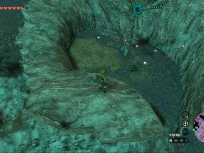 Totk Tunic Of The Sky Treasure Chest Near Evermean Enemy In The Depths
