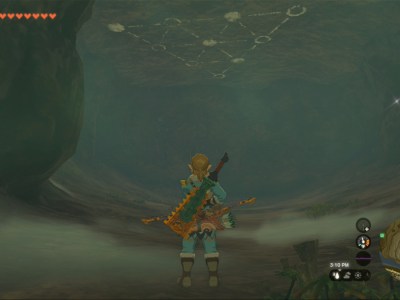 Totk Twins Manuscript Dueling Peaks North Cave Pyramid Diagram On Ceiling