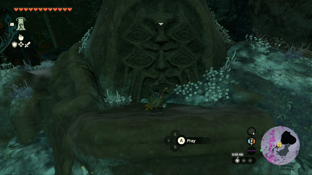 Totk Wellspring Of Power Bargainer Statue Closeup