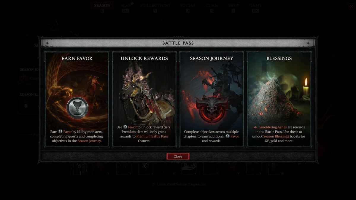 Diablo 4 Season 1 Battle Pass progression explained