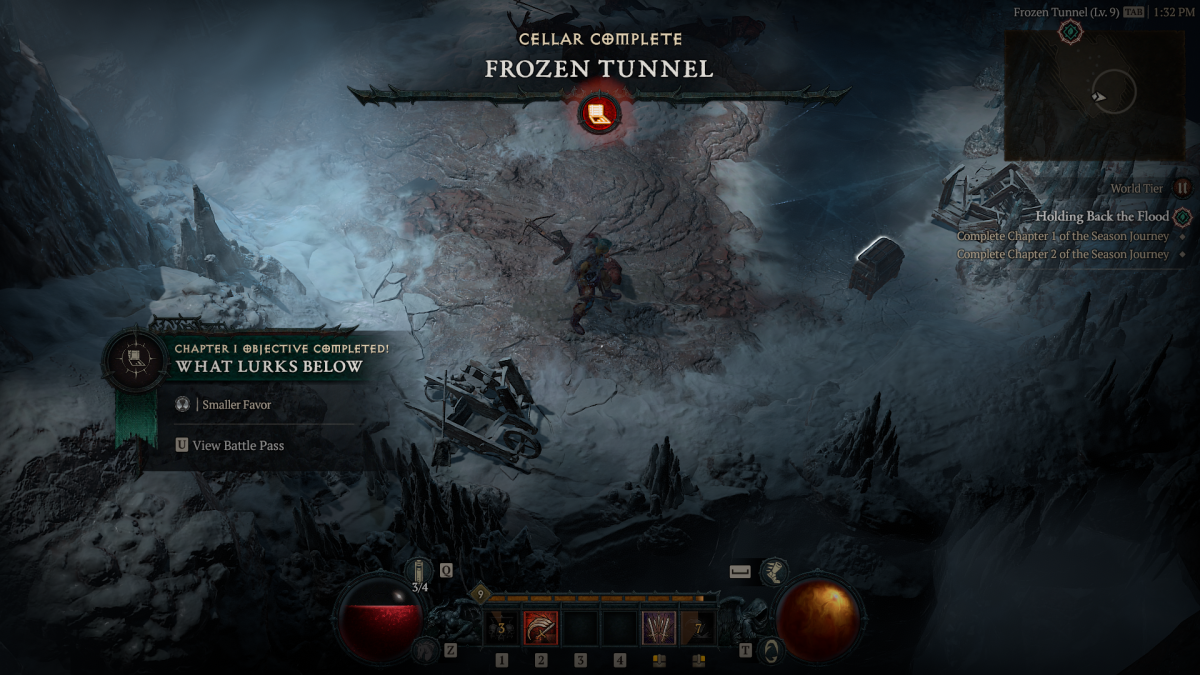 Frozen Tunnal Diablo 4