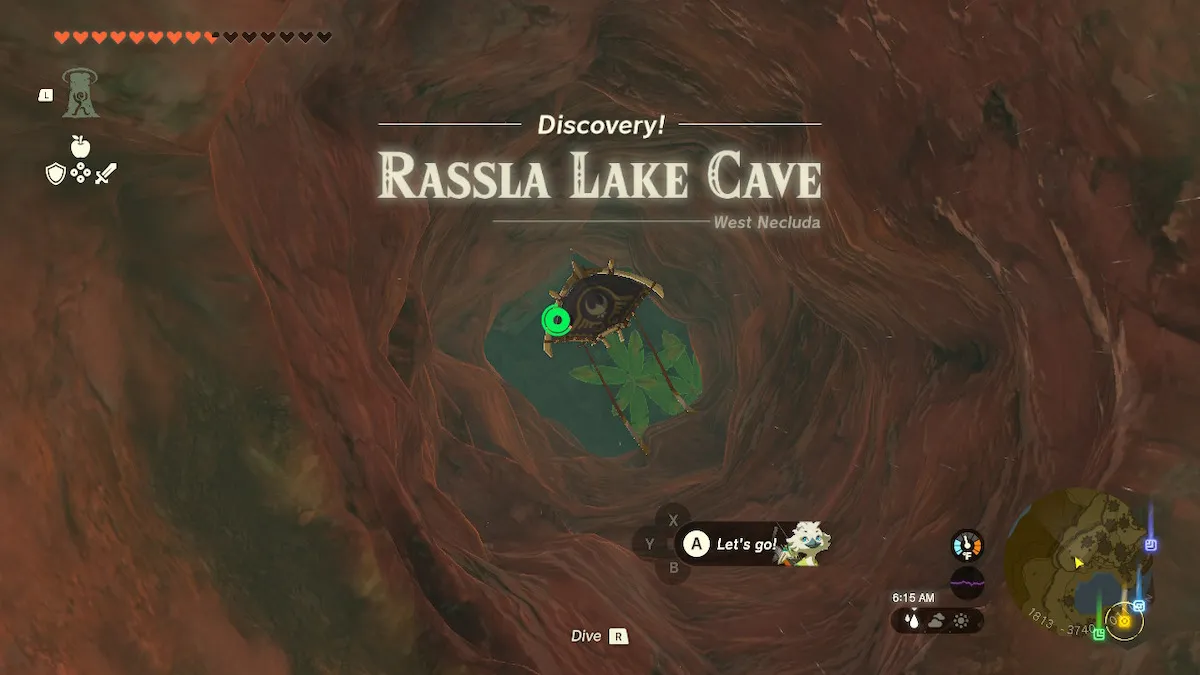 Где найти пещеру Рассла в слезах королевства