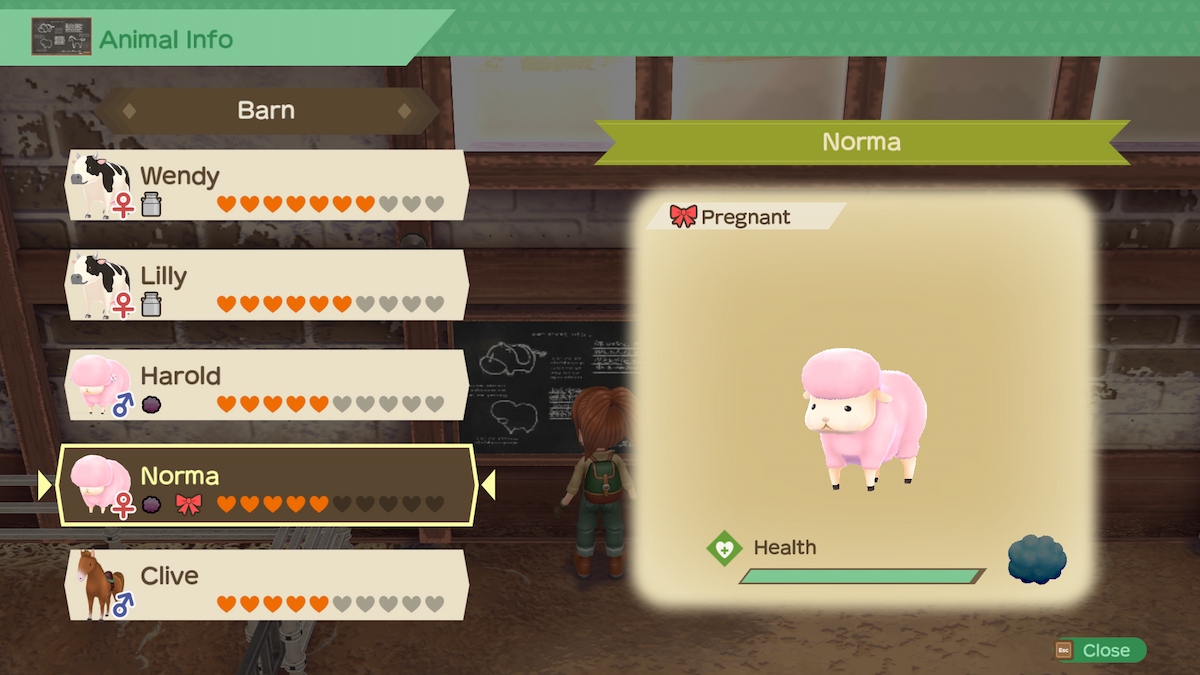 Animal Guide For Story Of Seasons A Wonderful Life Breeding Pregnant