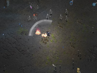 Halls Of Torment Shield Maiden Launching Projectile In Haunted Caverns