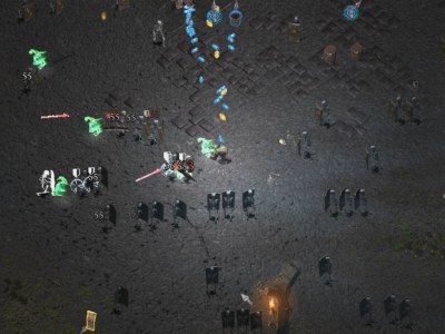 Halls Of Torment Warlock Unleashing Main Attack In Haunted Caverns