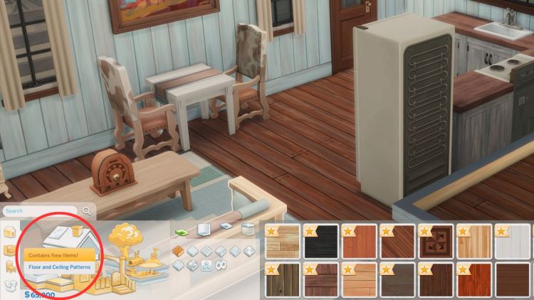 Как покрасить потолок в The Sims 4 в режиме строительства