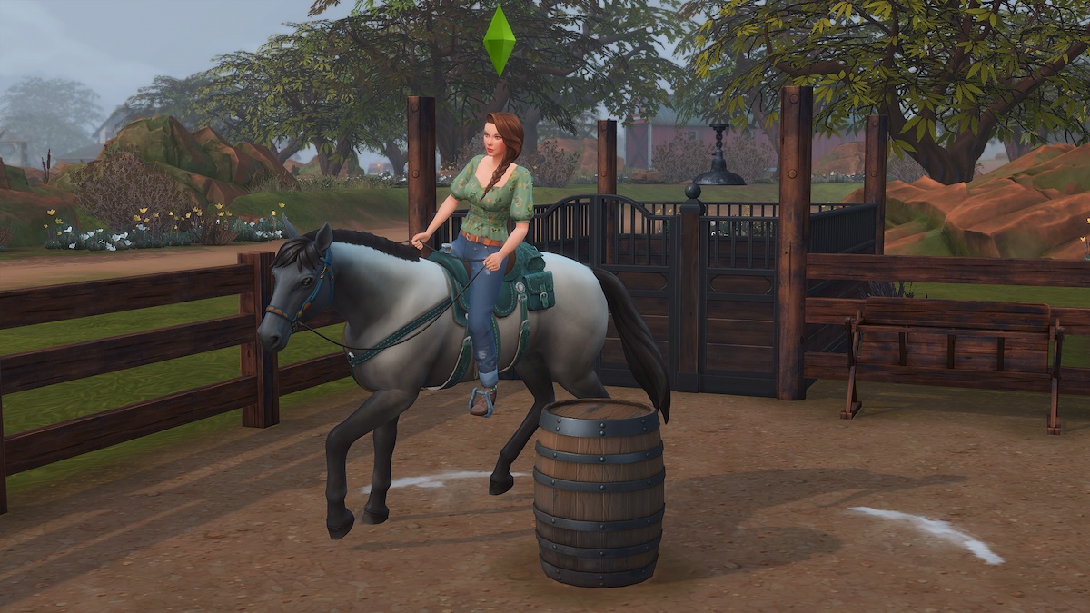 Cómo entrenar caballos en Los Sims 4 Horse Ranch Agility