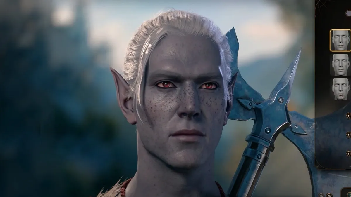 Baldurs Gate 3 Custom Character Creation Appearance Change Hair Face Elf