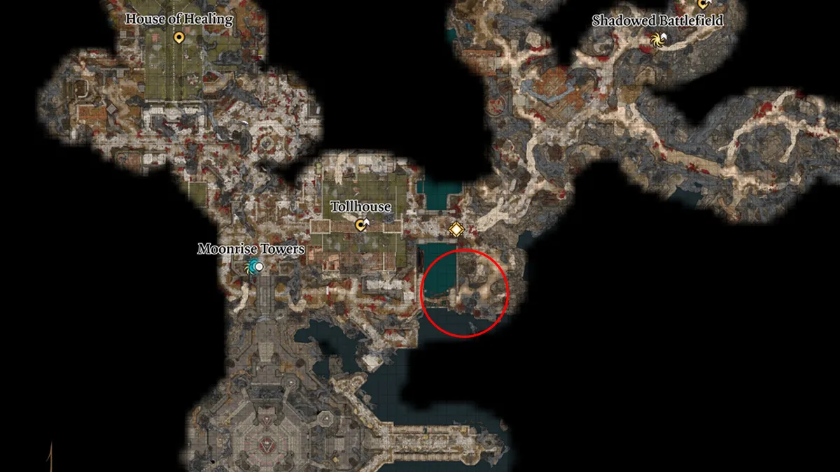 Baldurs Gate 3 Rolan Location Map