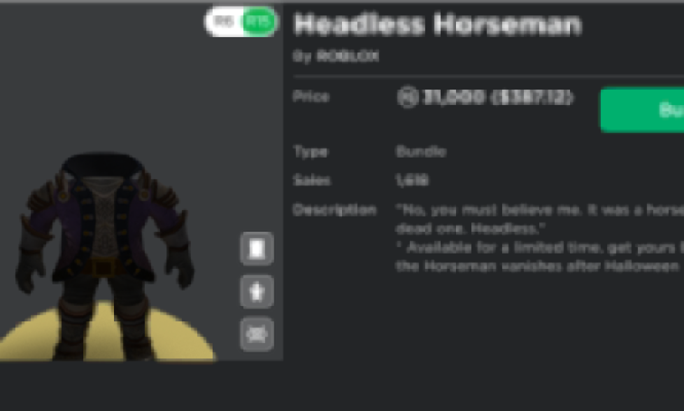 Headless Horseman Roblox