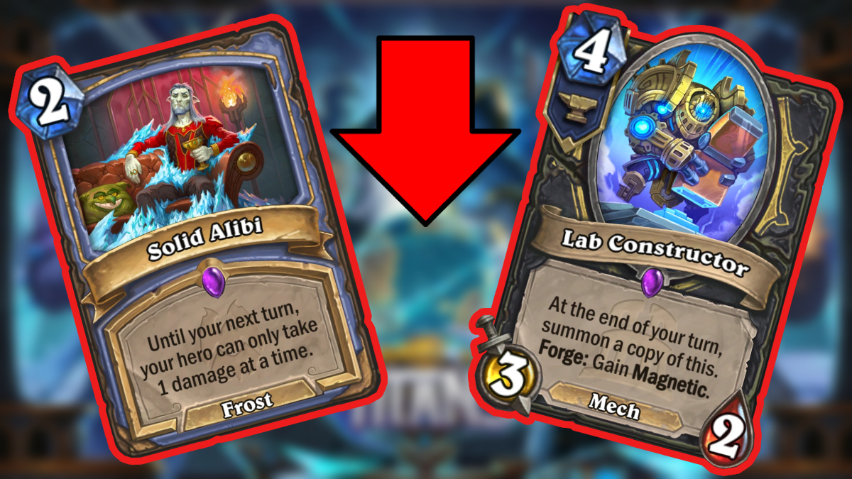 Hearthstone Patch 27.0.3 Nerfs Solid Alibi And Lab Constructor Featured Image