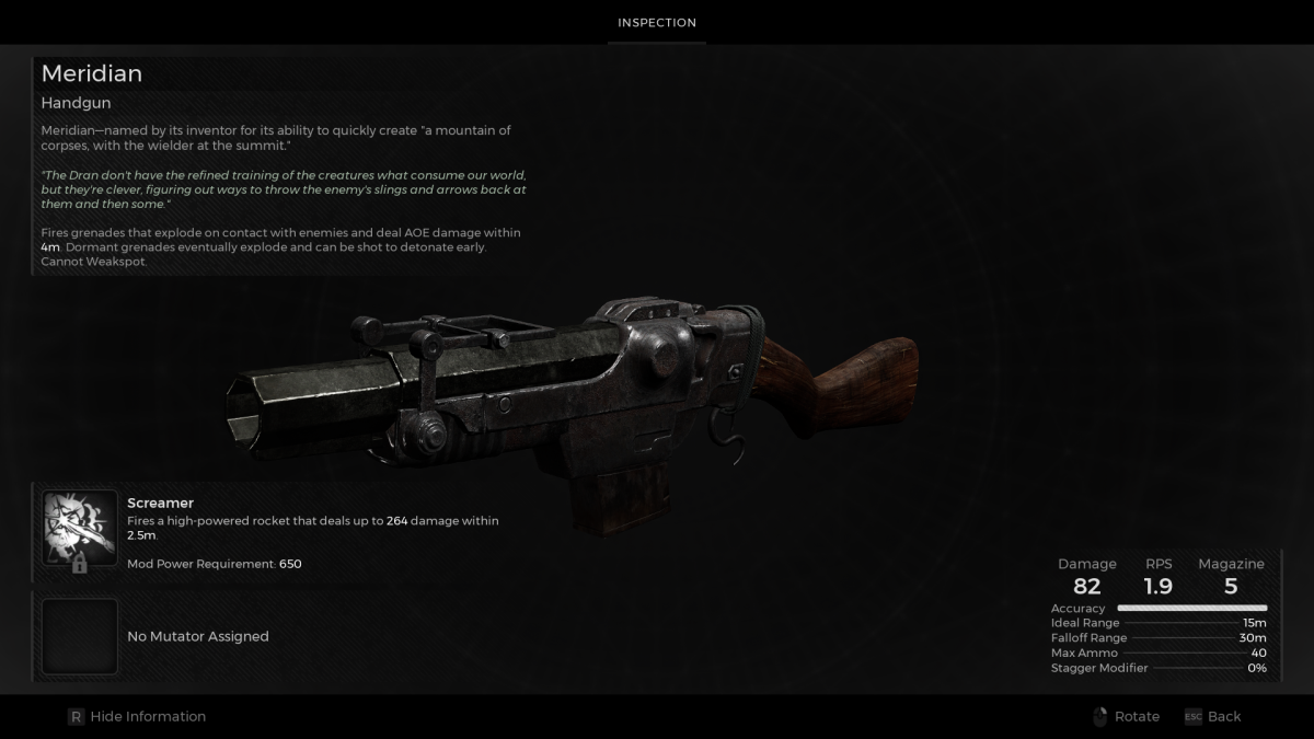 How to get the Meridian Grenade Launcher in Remnant 2