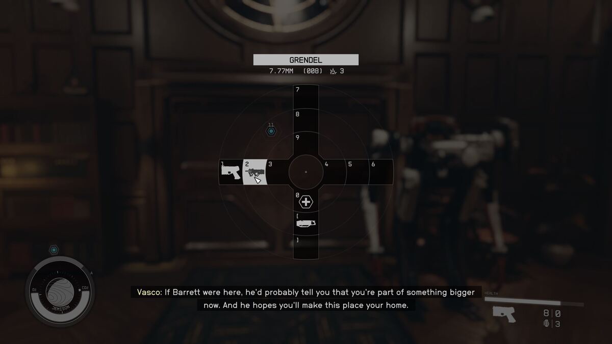 Starfield Quick Select Menu