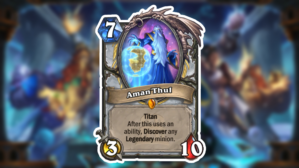 Лучшие карты для создания из Hearthstone's Titans Expansion Aman'thul