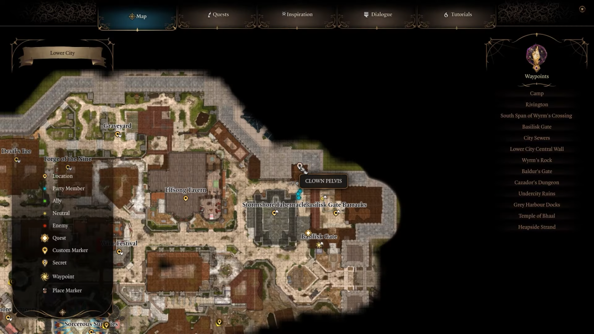 Where To Find Dribbles The Clown's Body Parts In Baldur's Gate 3 Pelvis
