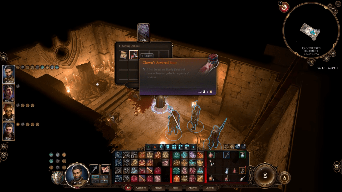 Where To Find Dribbles The Clown's Body Parts In Baldur's Gate 3 Foot