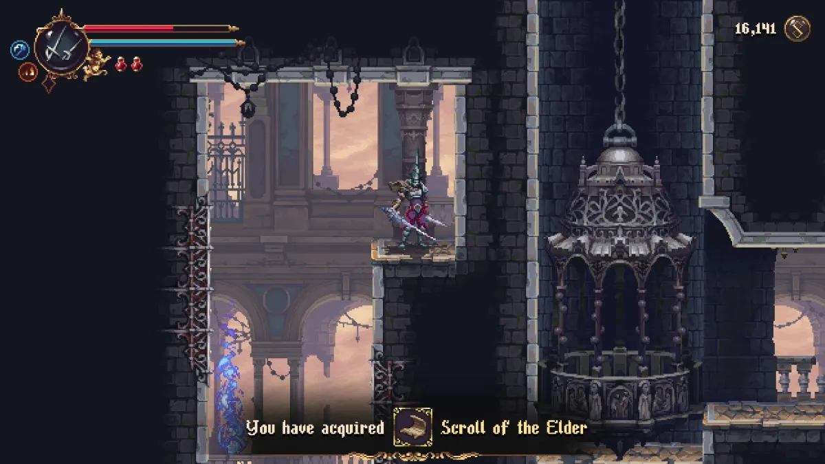 Where To Find The Scroll Of The Elder And Cloth Of The Old Woman In Blasphemous 2 Scroll