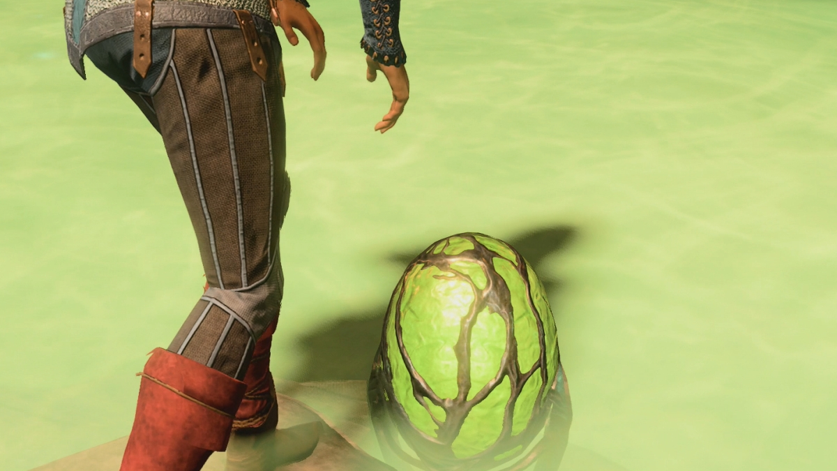 Baldurs Gate 3 Githyanki Egg Closeup In Acid Pool