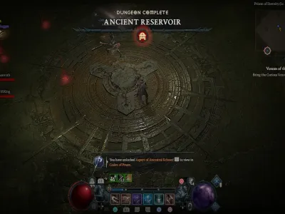 Diablo 4: Ancient Reservoir Dungeon location, Aspect, and rewards