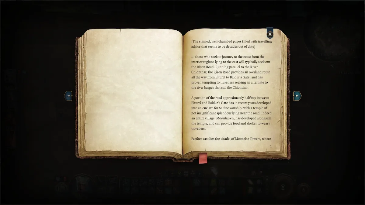 Read anything you can do in Baldur's Gate 3
