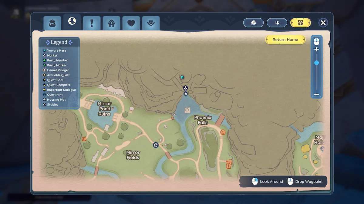 Ruins Location Map