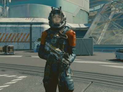 Starfield Closeup Of Gertie Looking Menacing With A Weapon In Hand