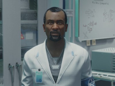 Starfield Doctor Manning Sells Medical Supplies In Neon