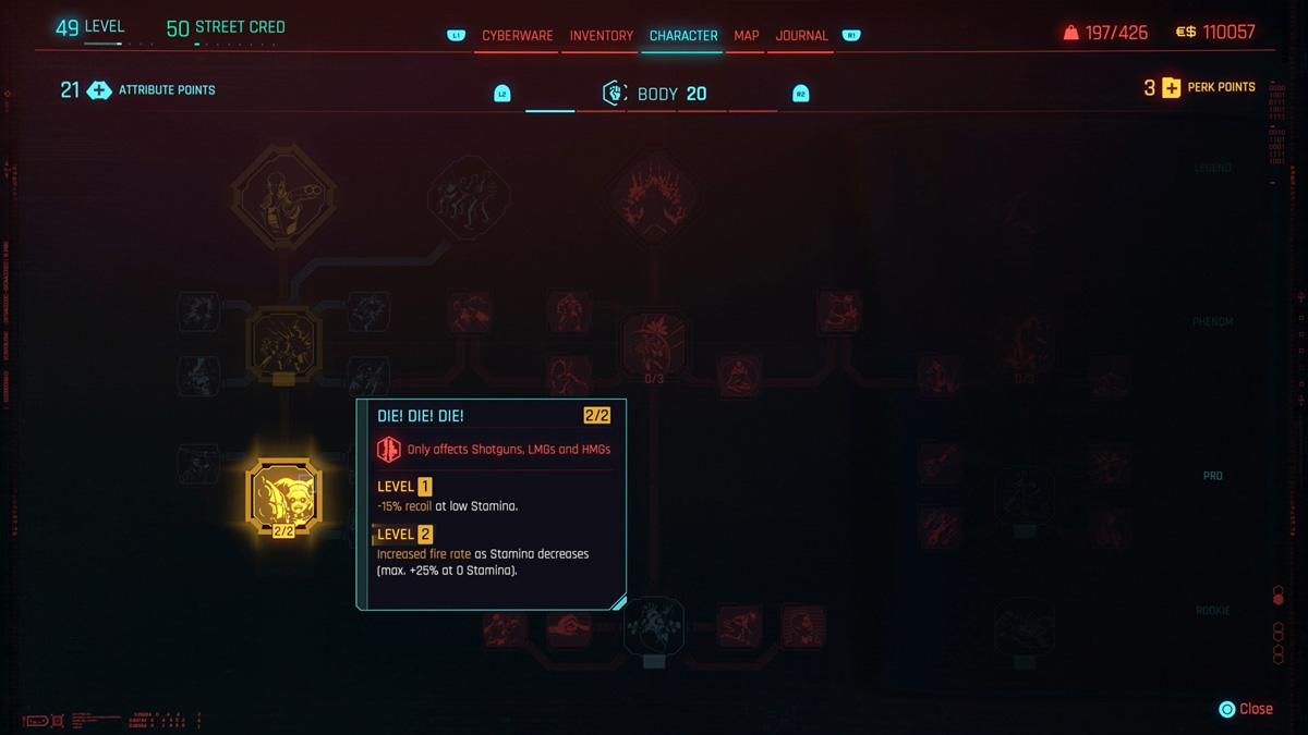 Cyberpunk 2077 Best Perks for Shotguns